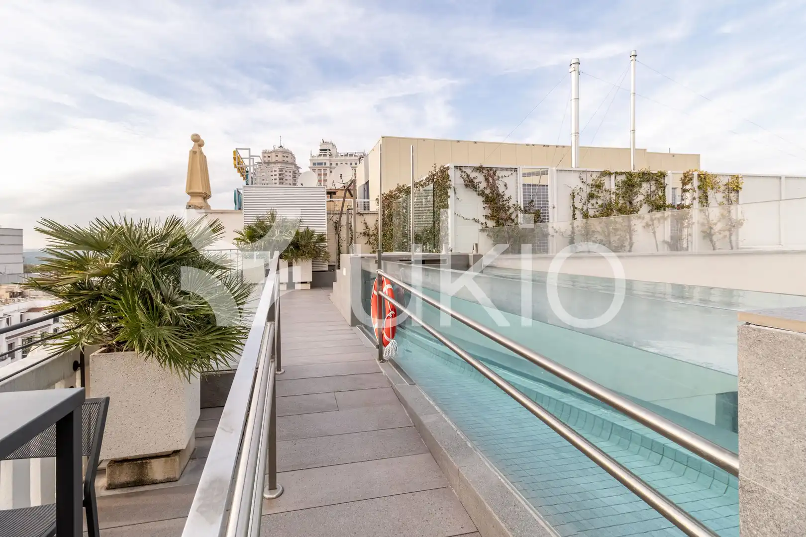 Terrace of Apartments for rent in Madrid  with Air Conditioner, Heating and Furnished