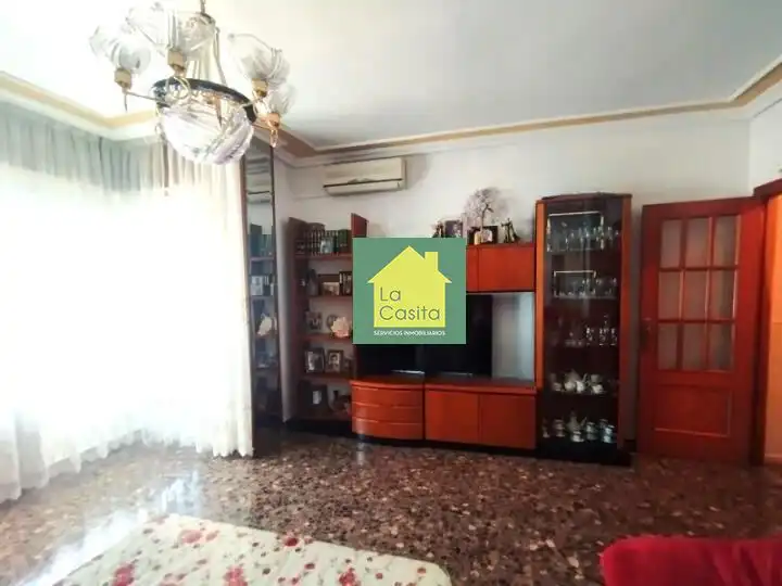 Sala de estar de Piso en venta en Albacete con Jardín privado, Terraza y Trastero