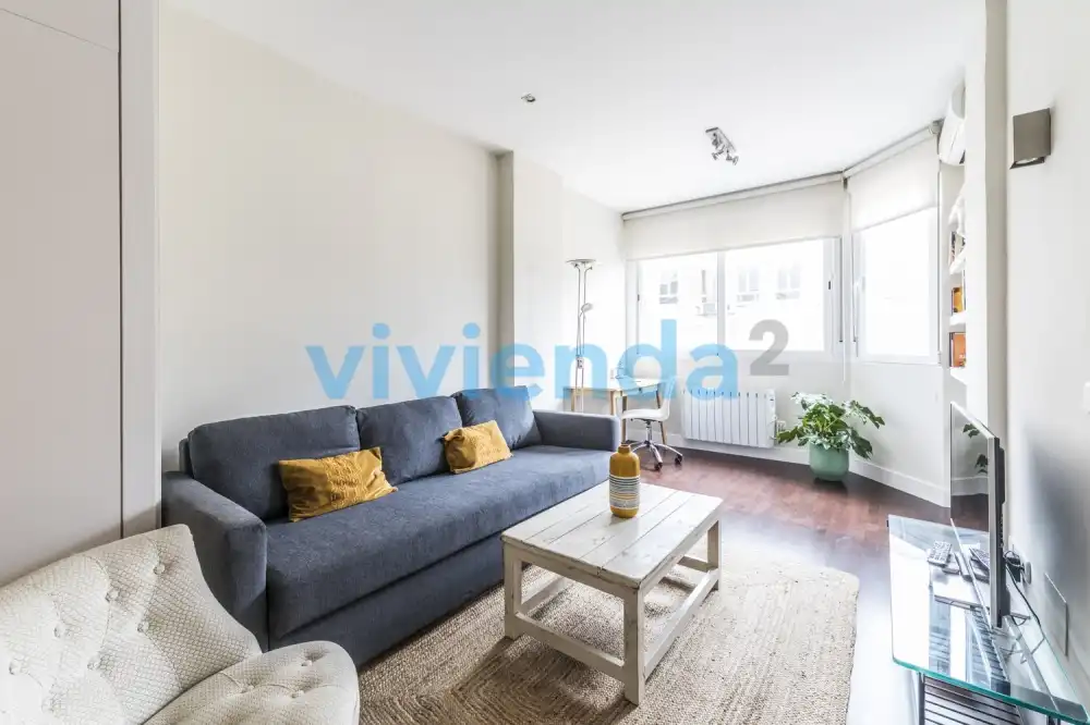 Wohnzimmer von Wohnung zur Miete in Madrid mit Klimaanlage und Heizung