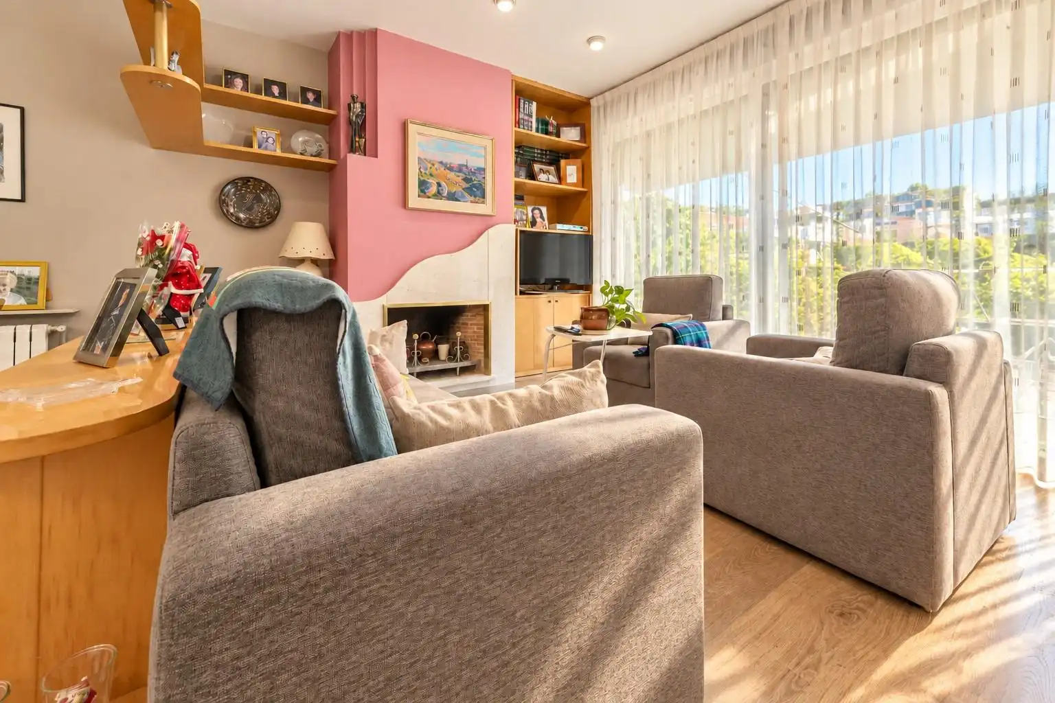 Sala d'estar de Casa o xalet en venda en Sabadell amb Aire condicionat, Calefacció i Terrassa