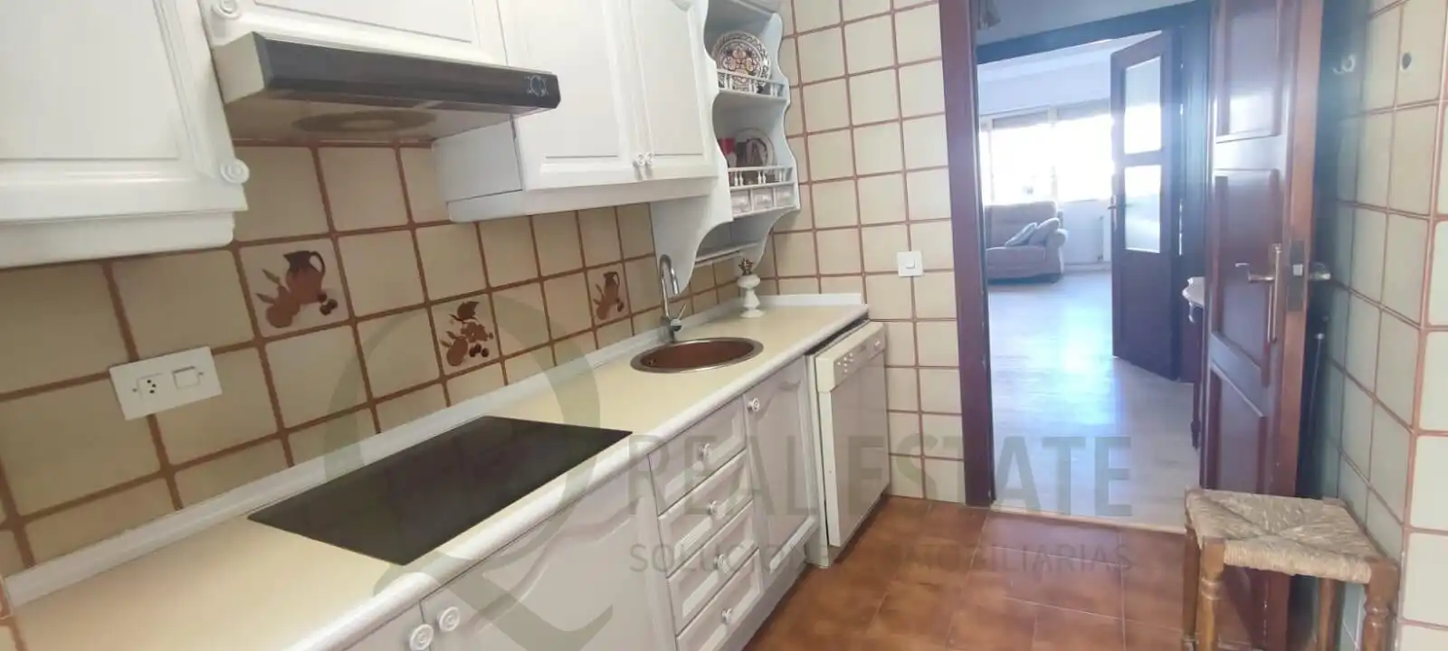 Cocina de Piso de alquiler en Alicante / Alacant con Calefacción, Terraza y Amueblado