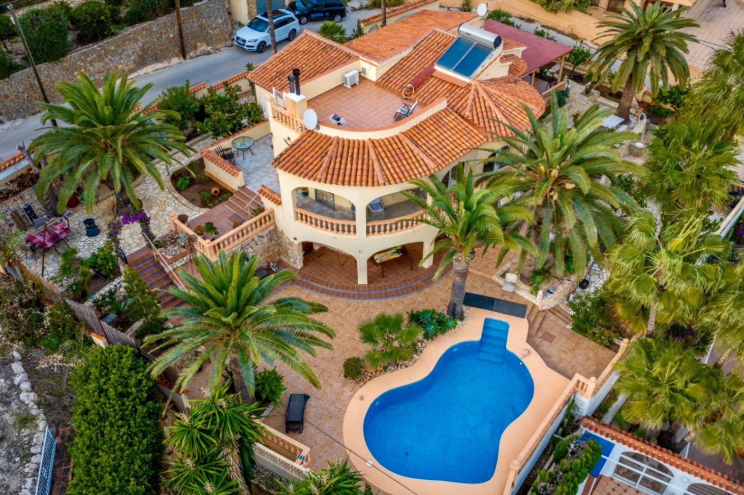 Exterior view of House or chalet for sale in Calpe / Calp  with Air Conditioner, Heating and Private garden