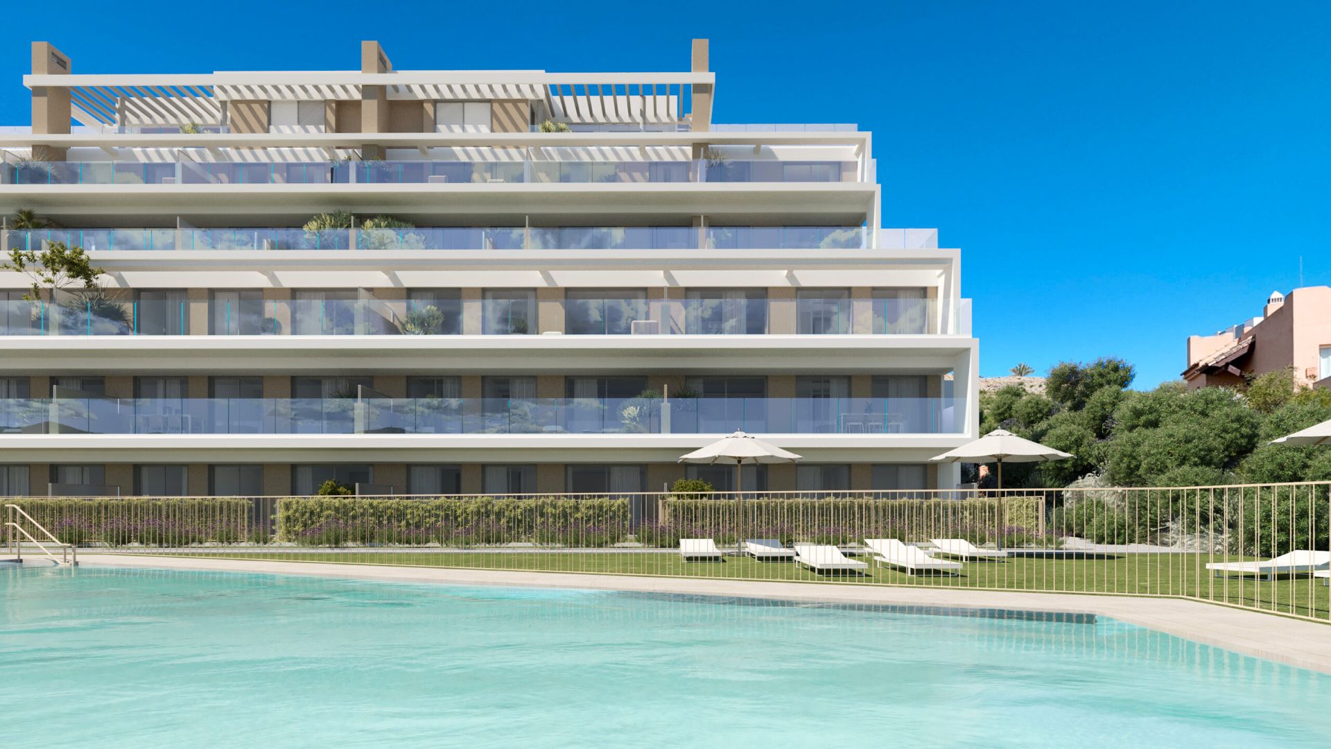 Exterior view of Planta baja for sale in Estepona  with Air Conditioner, Heating and Private garden