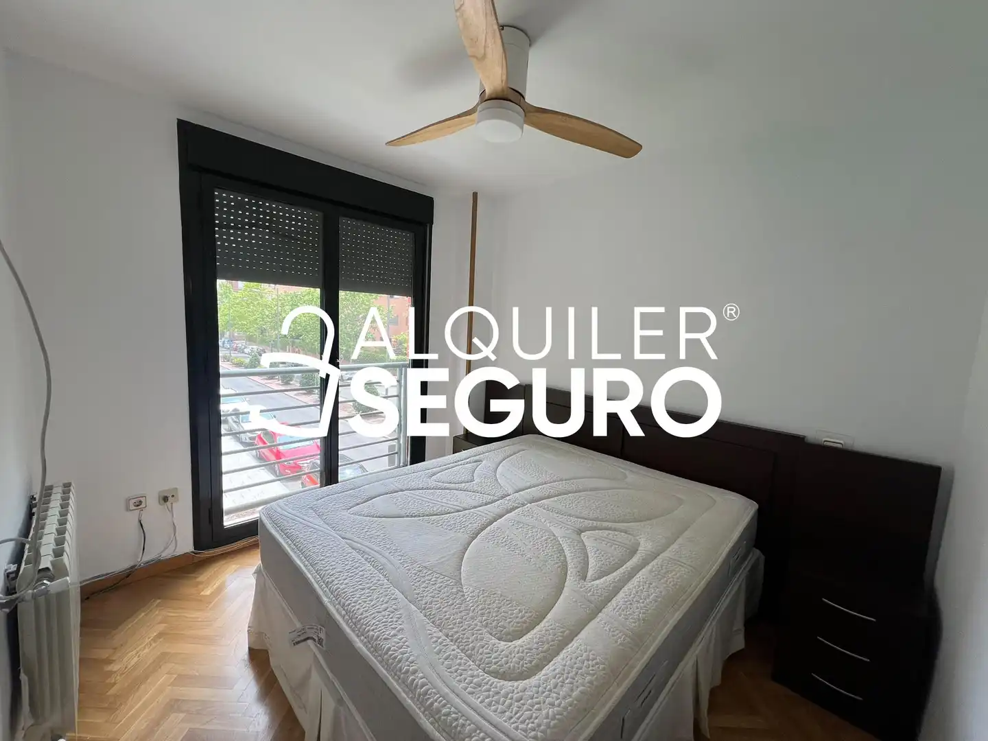 Bedroom of Flat for rent in Tres Cantos  with Air Conditioner, Heating and Swimming Pool