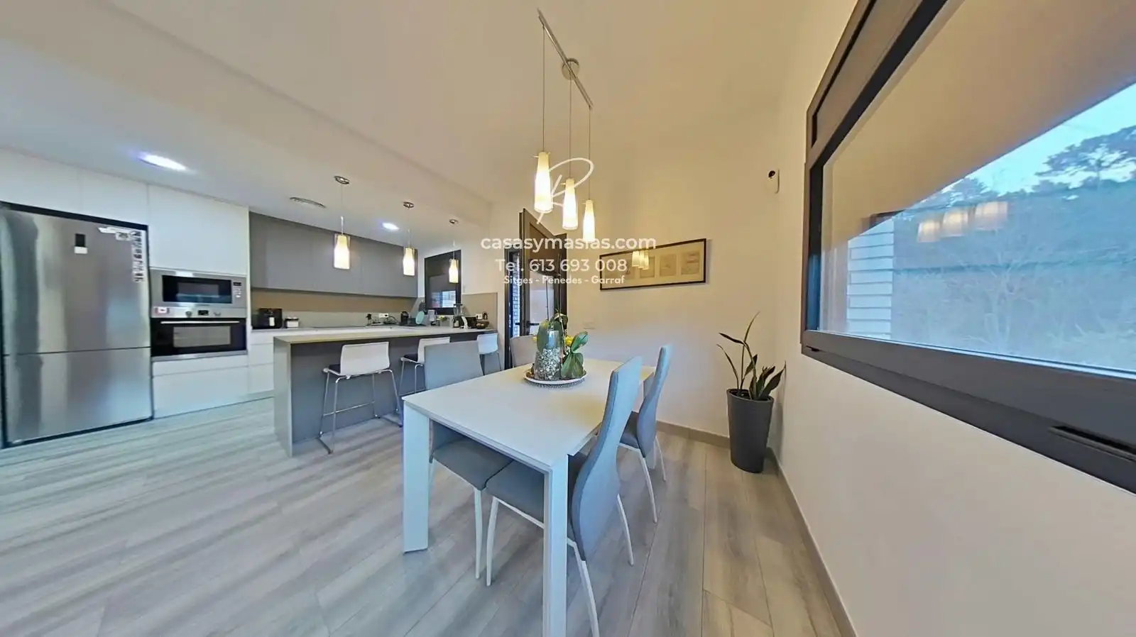 Comedor de Casa o chalet en venta en Vallirana con Aire acondicionado, Calefacción y Jardín privado