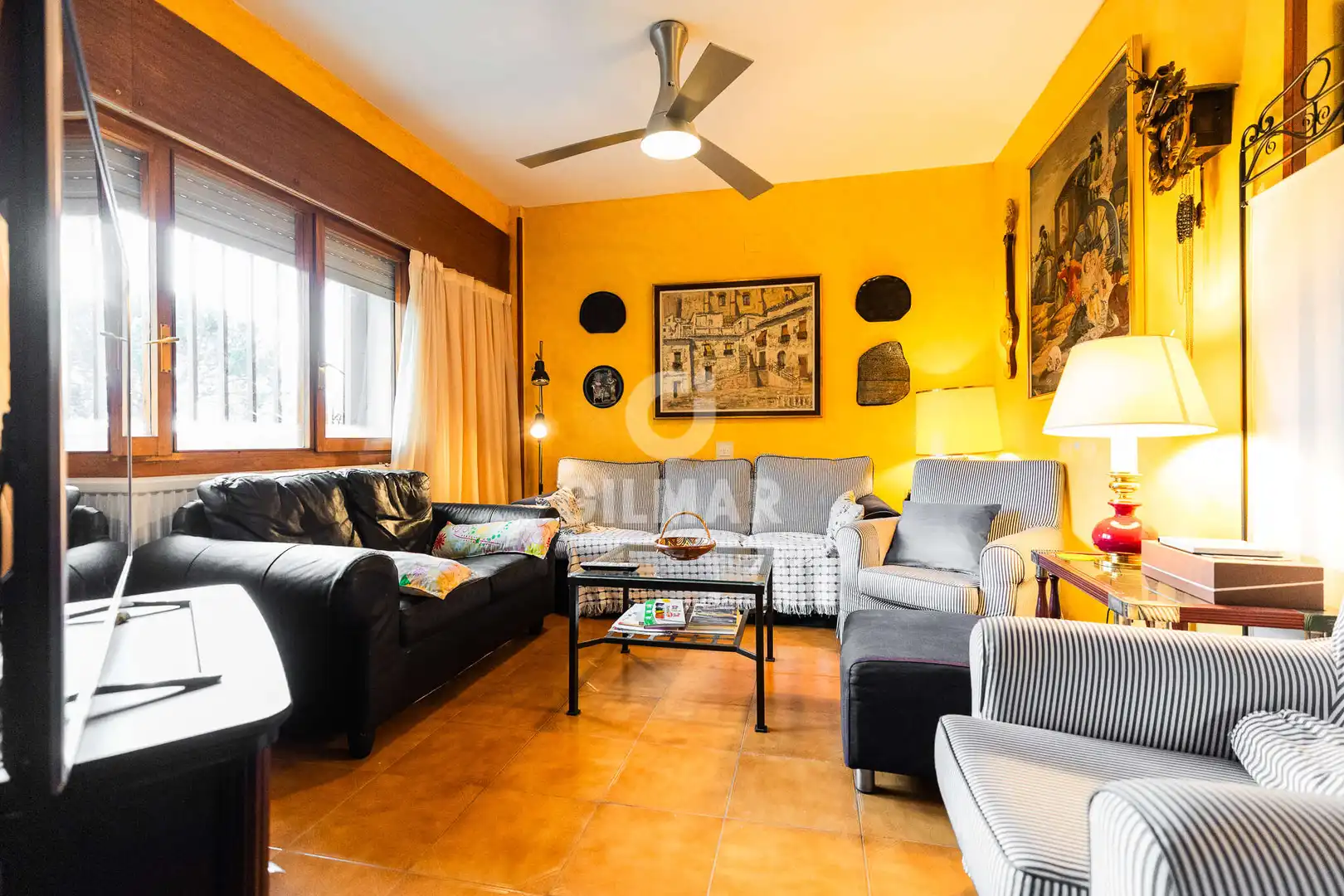 Sala de estar de Casa o chalet en venta en Hoyo de Manzanares con Calefacción, Jardín privado y Piscina