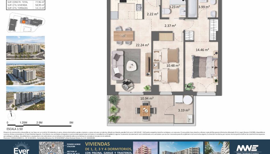 Foto 1 de Piso en venta en Poligono Sup, 115, Nueva Almería - Cortijo Grande - Vega de Acá, Almería