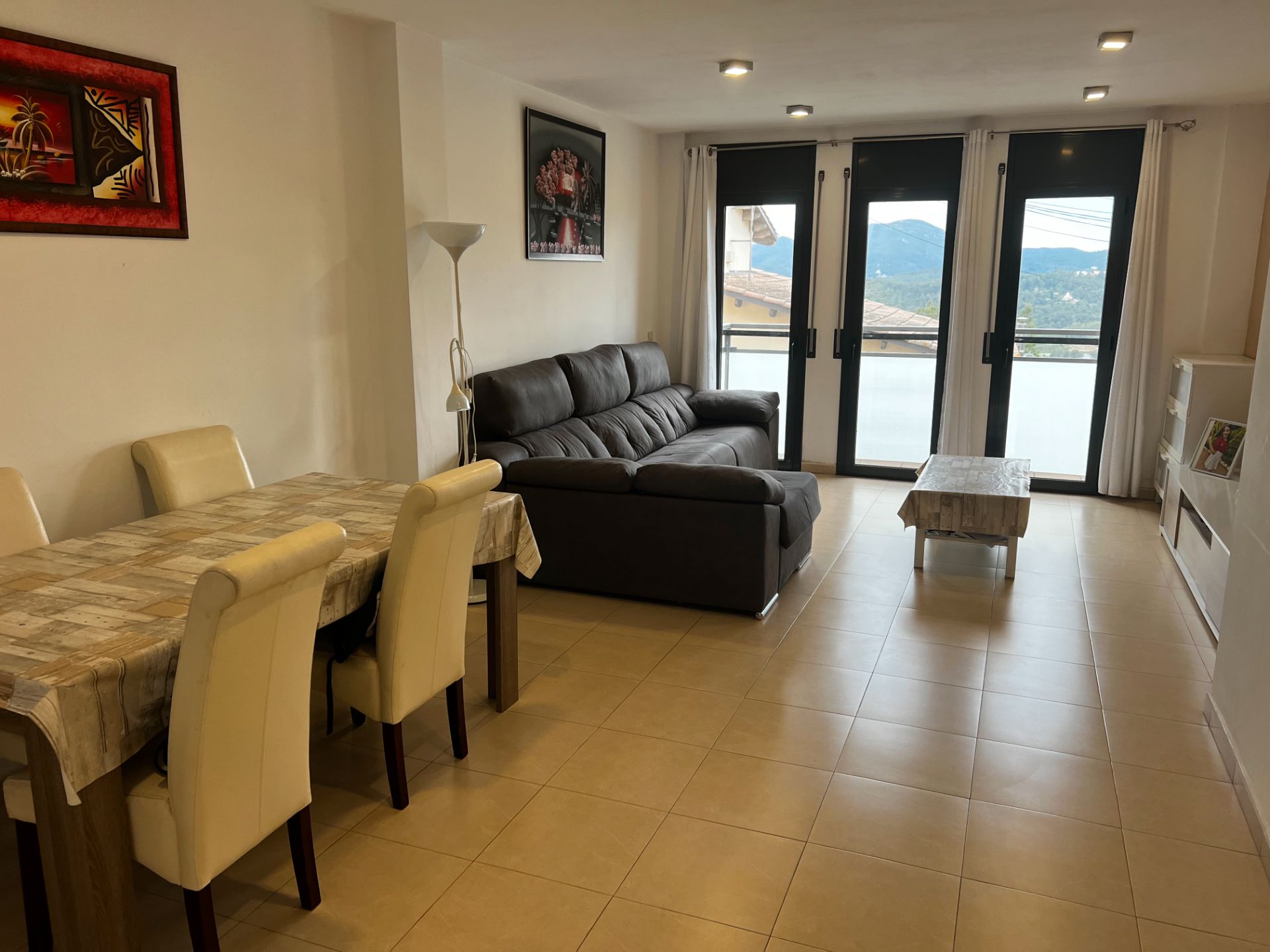 Living room of Flat for sale in Ullastrell  with Oven and Balcony