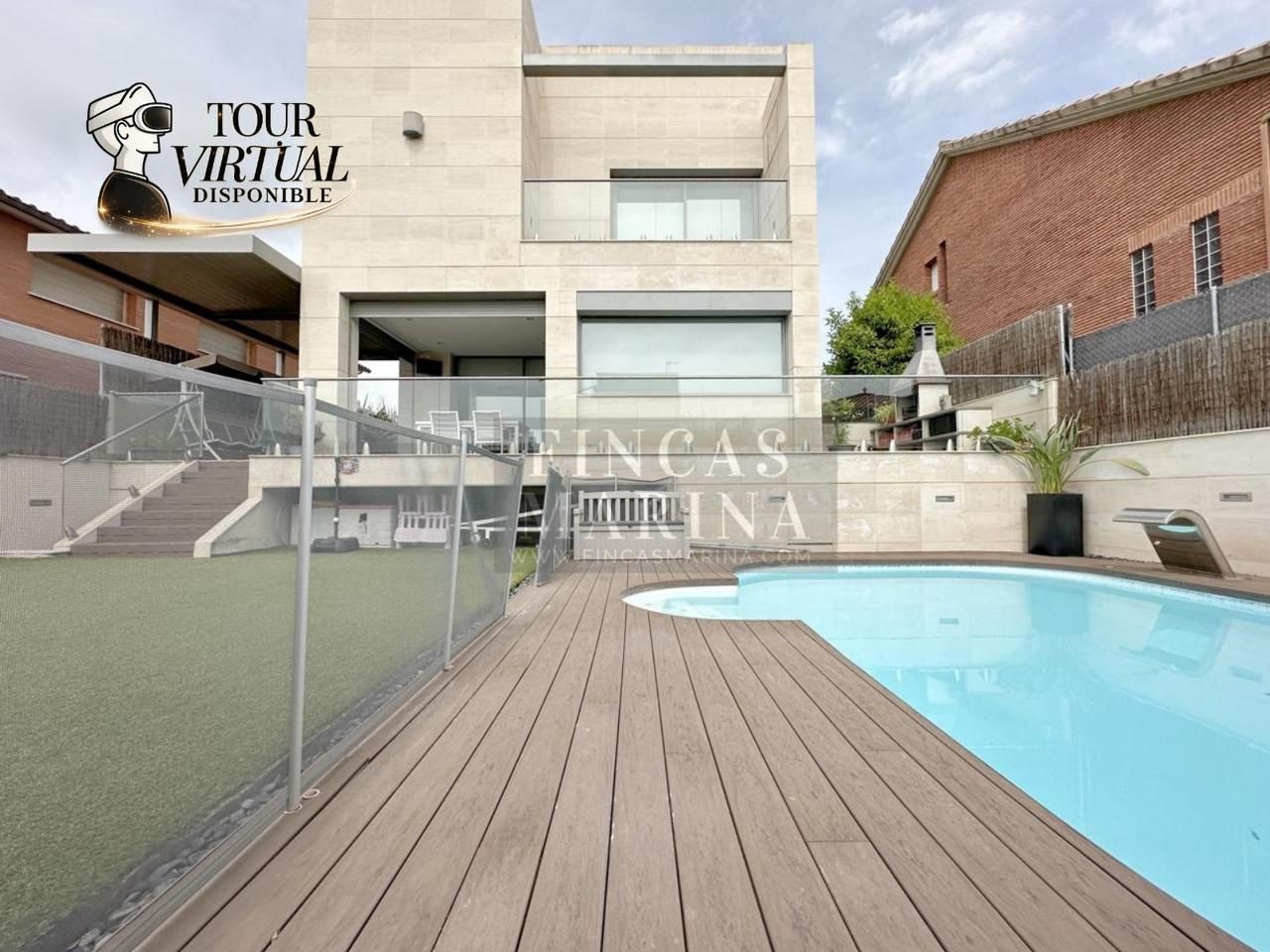 Terrassa de Casa o xalet en venda en Viladecans amb Aire condicionat, Calefacció i Jardí privat