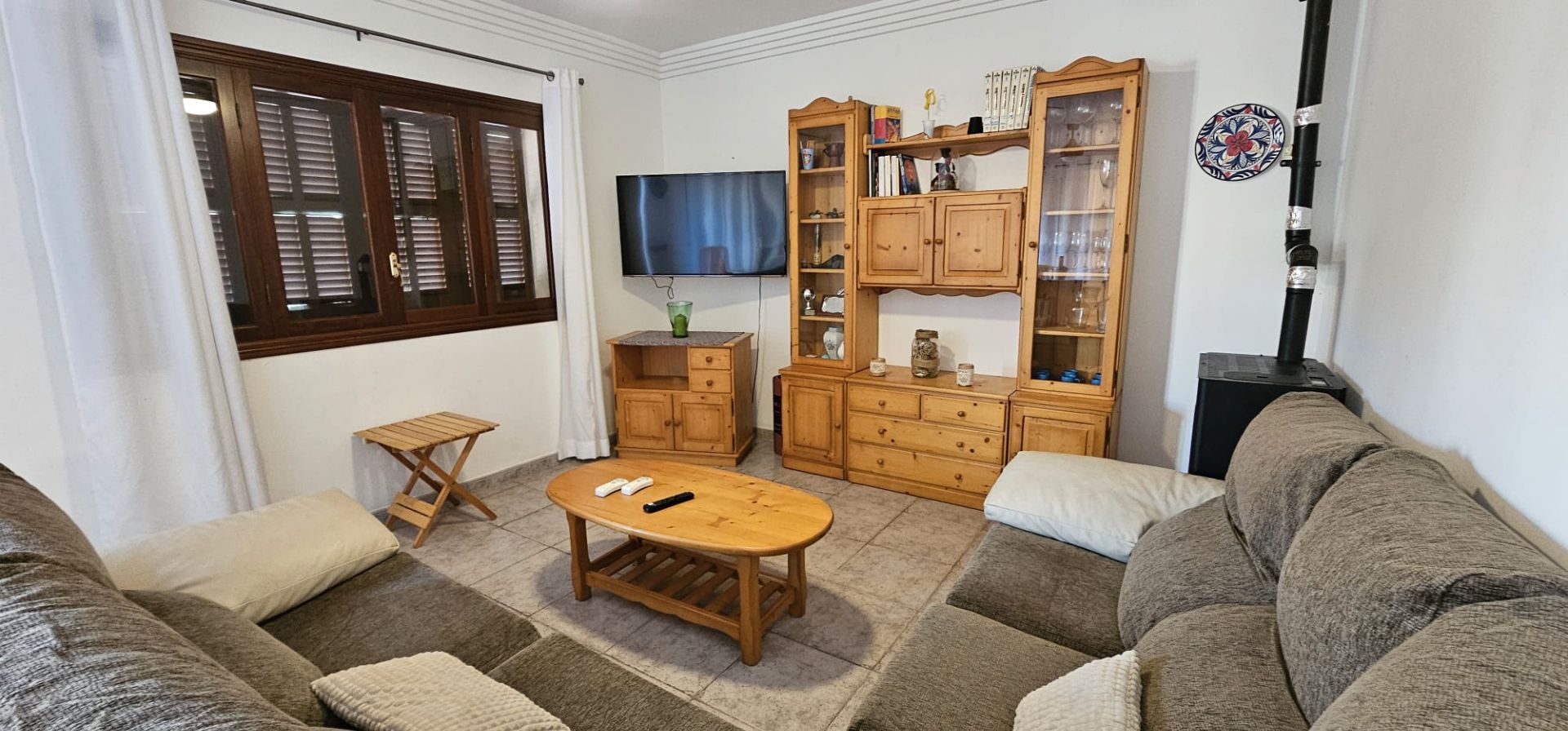 Sala d'estar de Casa adosada de lloguer en Manacor amb Terrassa, Moblat i Forn