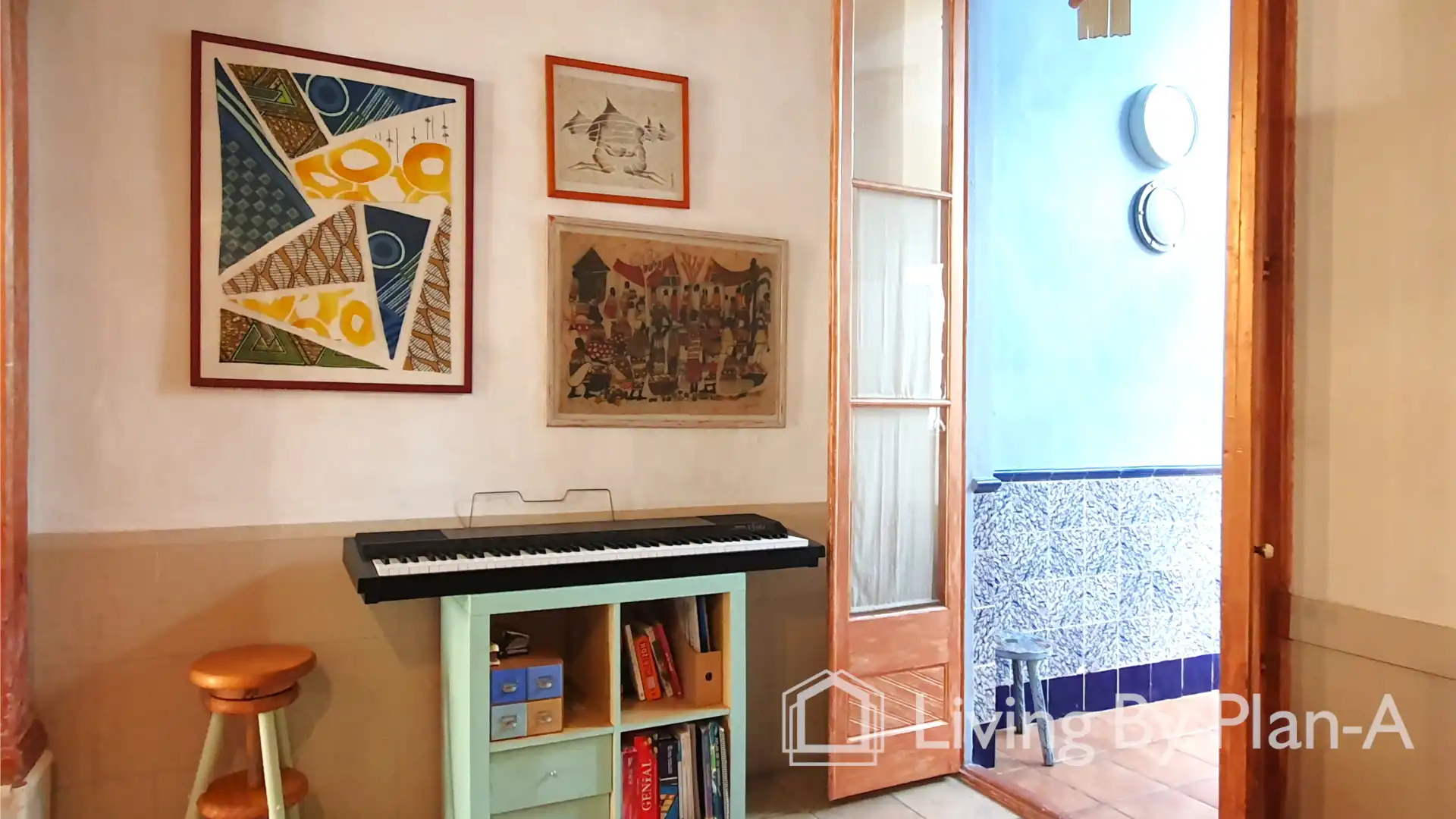 Sala d'estar de Casa adosada en venda en Montgat, Barcelona