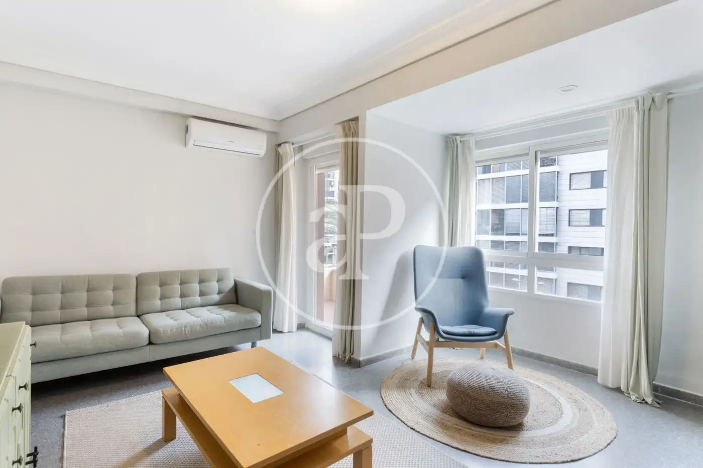 Sala de estar de Piso de alquiler en Valencia con Aire acondicionado, Calefacción y Terraza