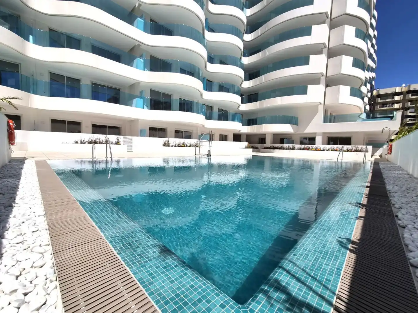 Swimming pool of Flat for sale in Puerto Deportivo