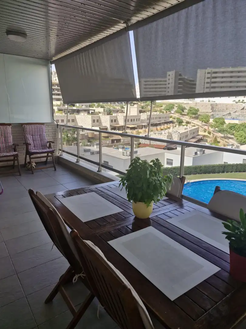 Terrace of Flat for rent in Elche / Elx  with Air Conditioner, Balcony and Community pool