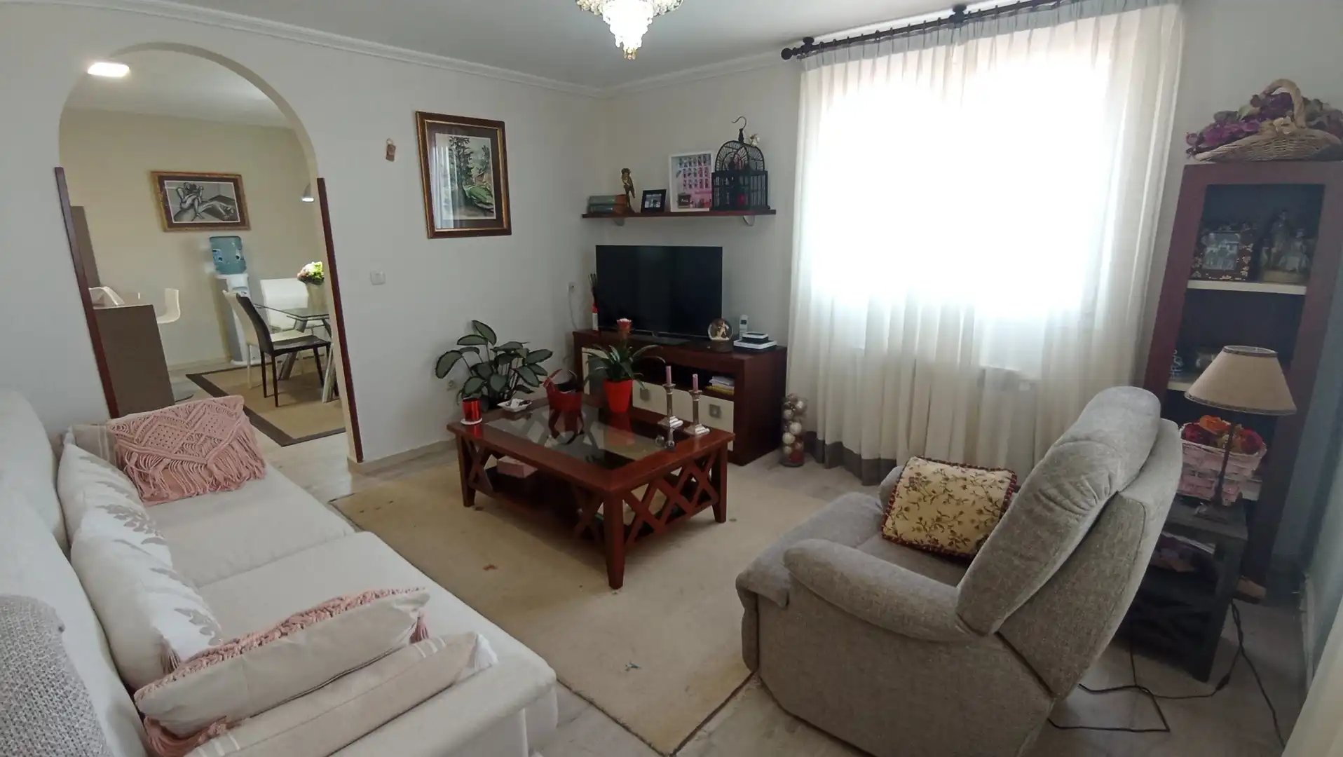 Sala de estar de Casa o chalet en venta en Ponte Caldelas con Calefacción, Jardín privado y Parquet