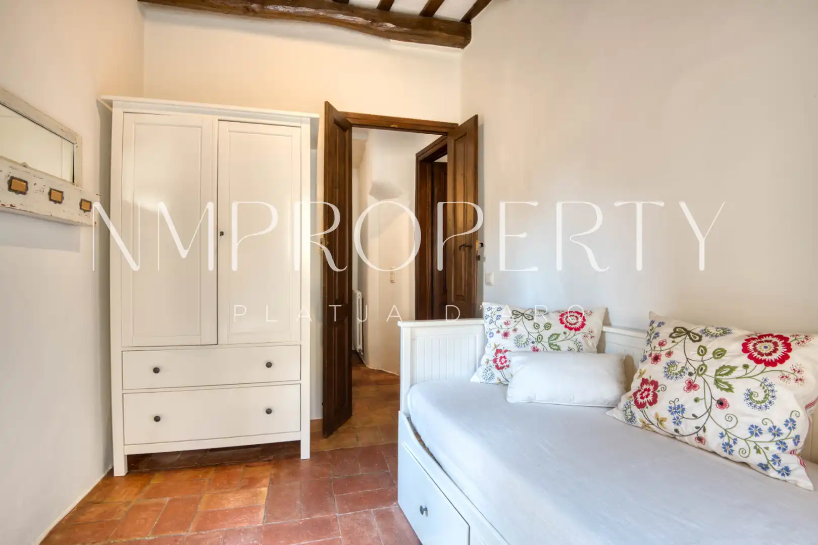 Habitación de Finca rústica de alquiler en Castell d'Aro, Platja d'Aro i s'Agaró con Jardín privado, Terraza y Amueblado