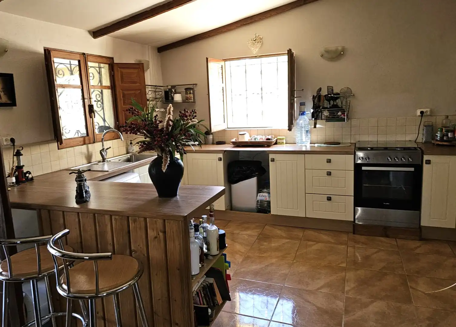 Cocina de Finca rústica en venta en Tivissa con Aire acondicionado y Internet