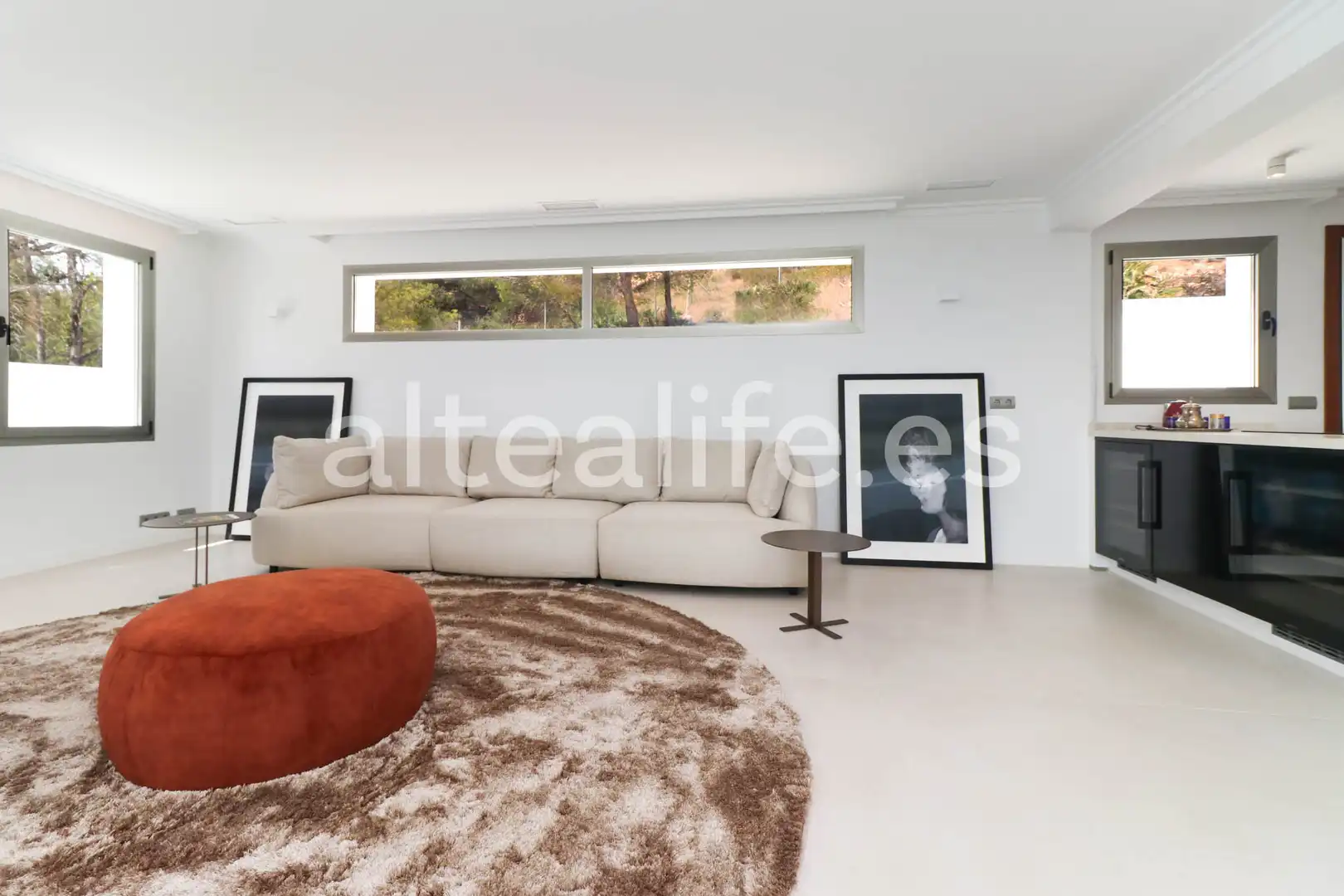 Sala de estar de Casa o chalet en venta en Altea con Aire acondicionado, Jardín privado y Terraza