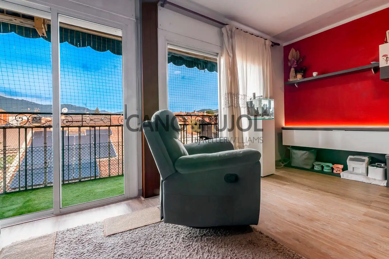 Sala de estar de Piso en venta en Caldes de Montbui con Aire acondicionado y Terraza