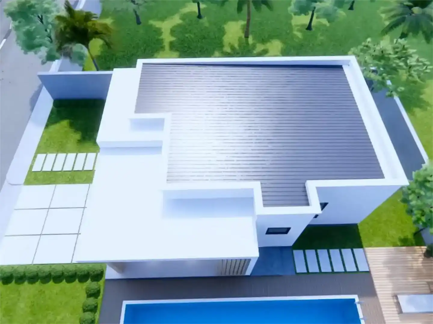 Vista exterior de Casa o xalet en venda en San Pedro del Pinatar amb Aire condicionat, Piscina i Balcó