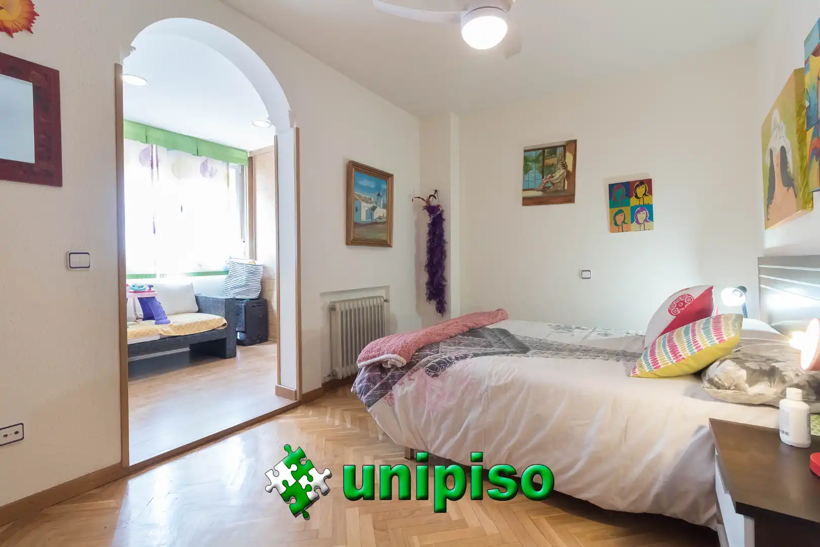 Schlafzimmer von Maisonette zum Verkauf in Leganés mit Klimaanlage, Heizung und Parkett