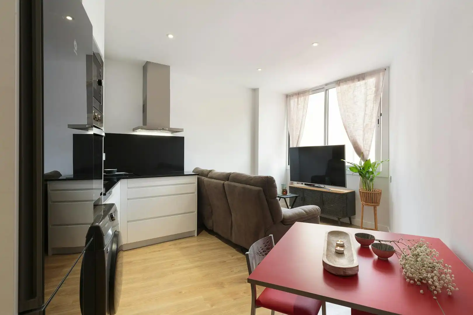 Living room of Flat for rent in Barcelona  with Air Conditioner, Heating and Furnished