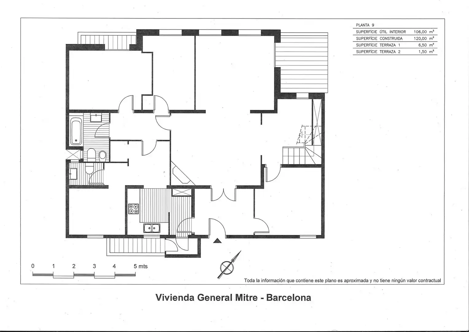 Penthouse with terrace for sale in Ronda del General Mitre, imagen 25