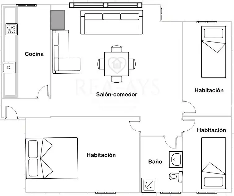 Flat for sale in Terrassa  with Furnished, Oven and Washing machine
