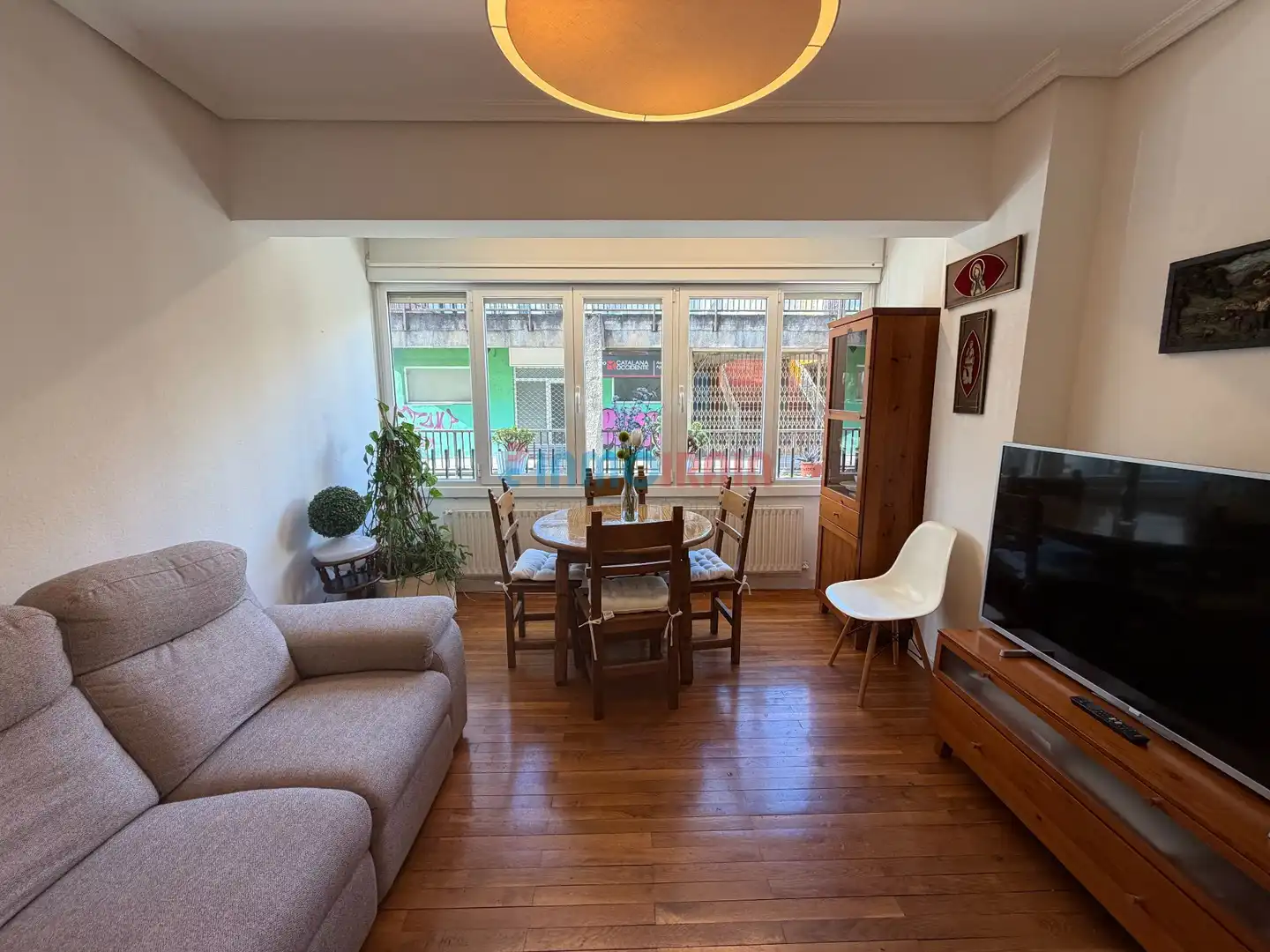Sala de estar de Piso en venta en Ordizia con Calefacción, Trastero y Amueblado
