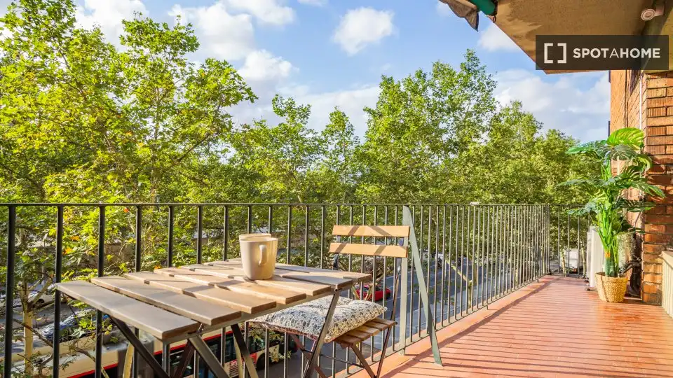 Terrasse von Wohnung zur Miete in Barcelona mit Klimaanlage, Heizung und Möbliert