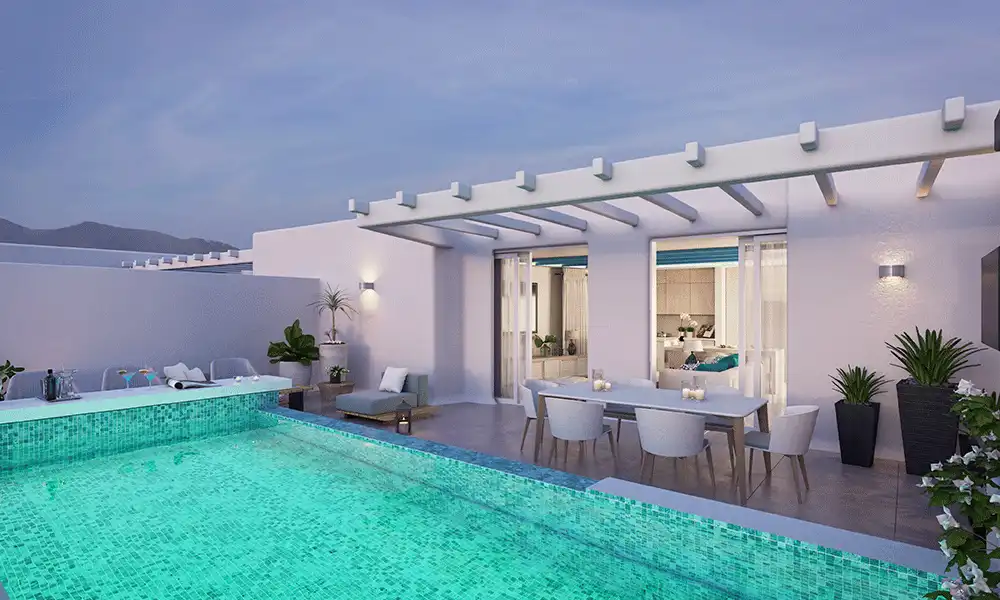 Terrassa de Apartament de lloguer en Marbella amb Aire condicionat, Calefacció i Jardí privat
