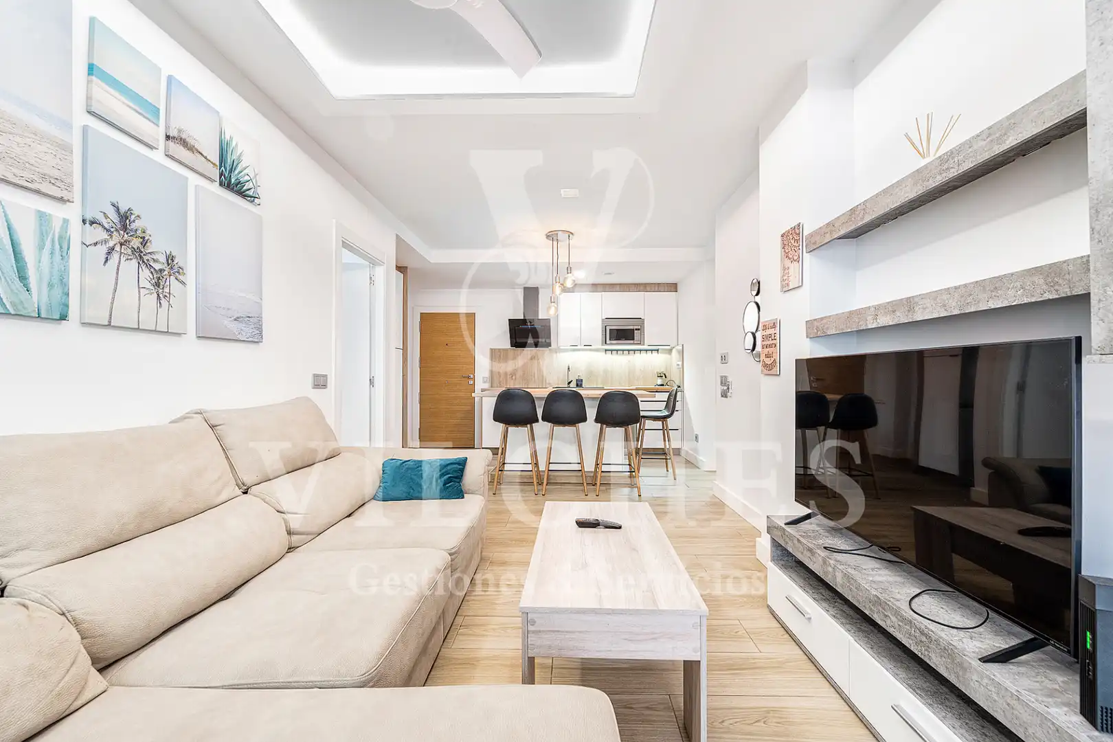 Sala de estar de Piso de alquiler en Las Palmas de Gran Canaria con Amueblado