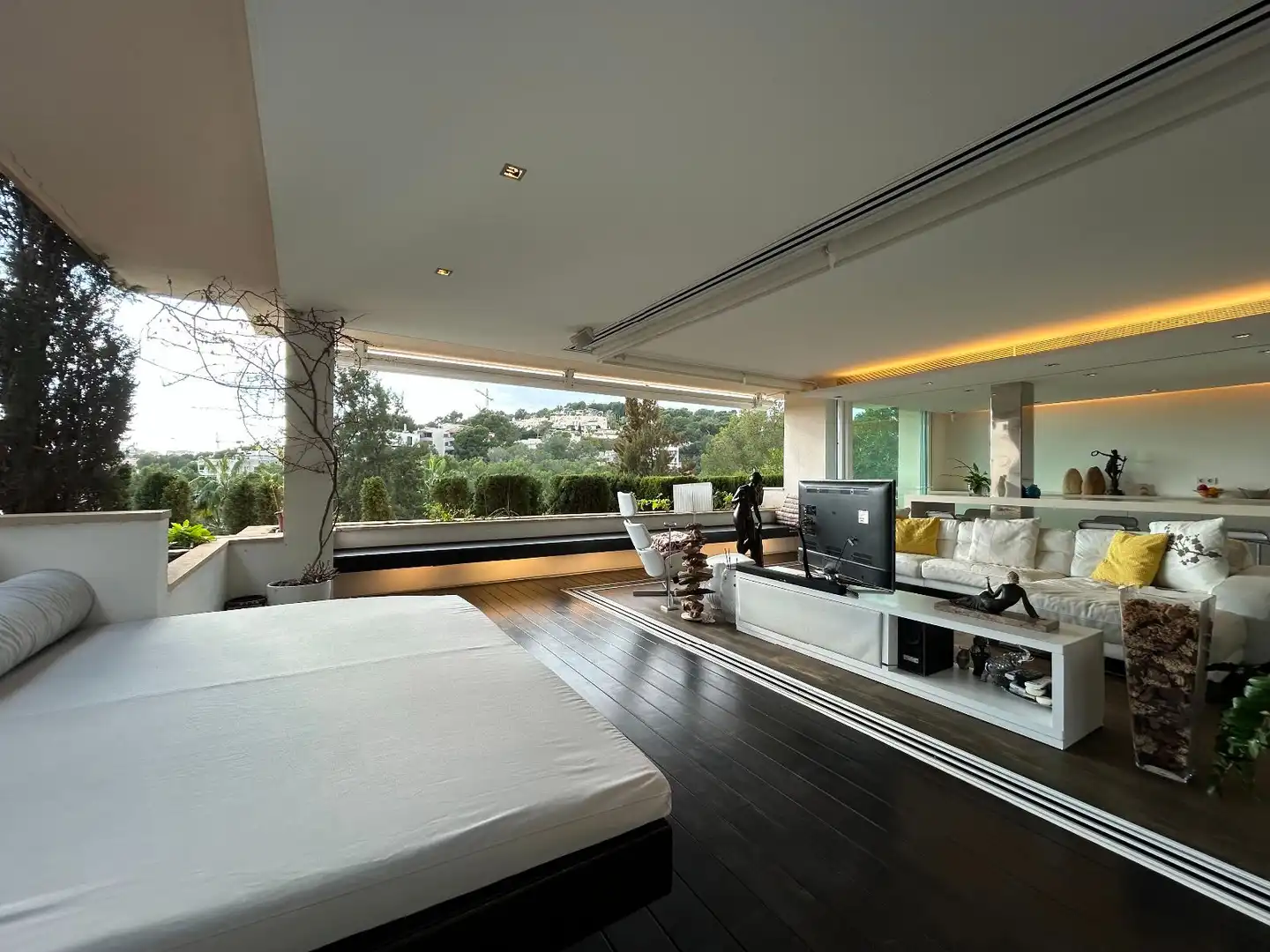 Sala d'estar de Apartament en venda en Calvià amb Aire condicionat, Calefacció i Jardí privat