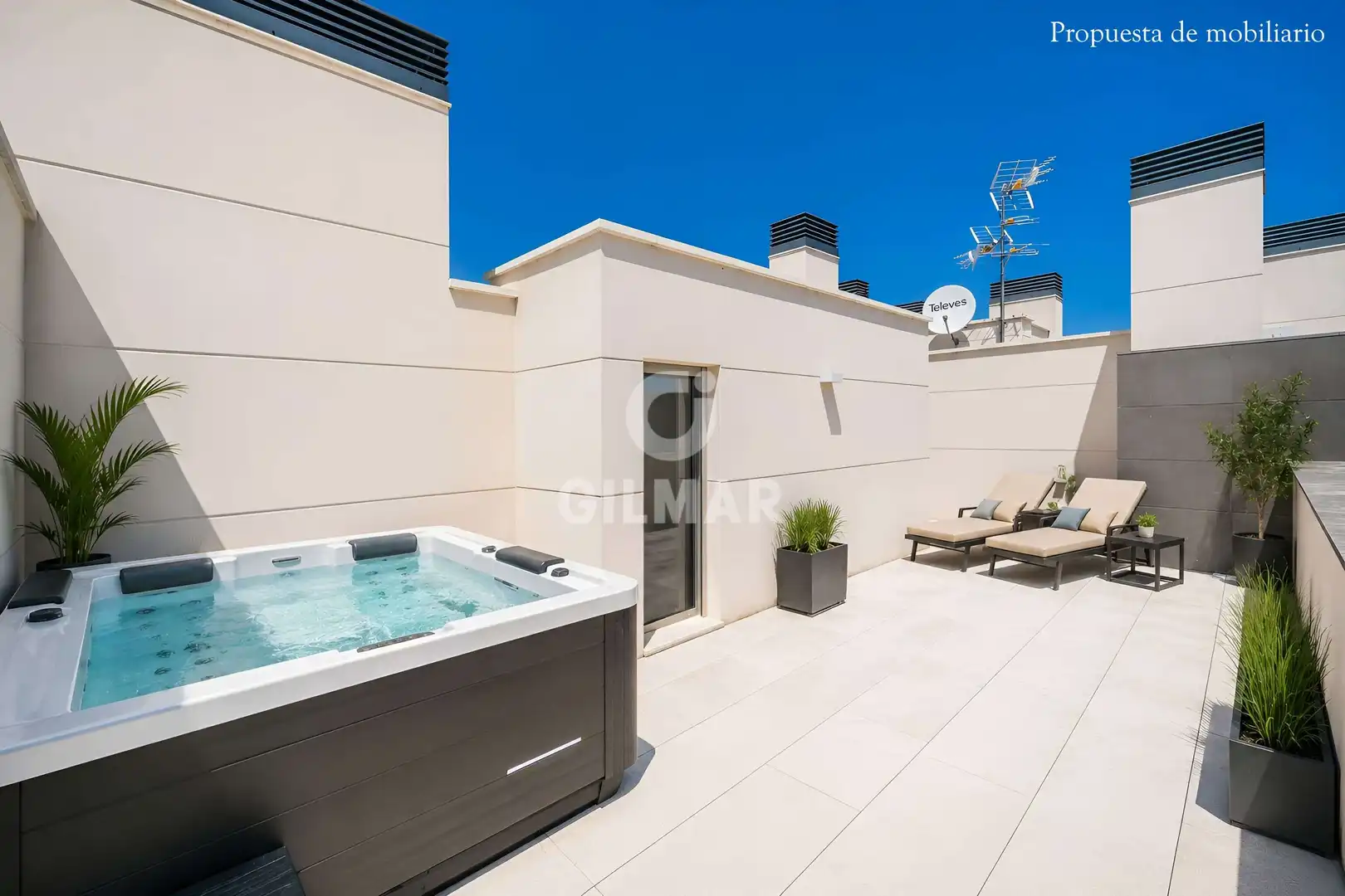 Terrace of Duplexes for sale in Pozuelo de Alarcón  with Heating, Private garden and Storage room