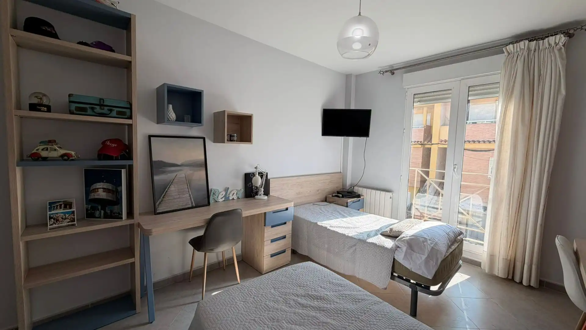 Schlafzimmer von Einfamilien-Reihenhaus zum Verkauf in Villanueva de Castellón mit Klimaanlage und Abstellraum