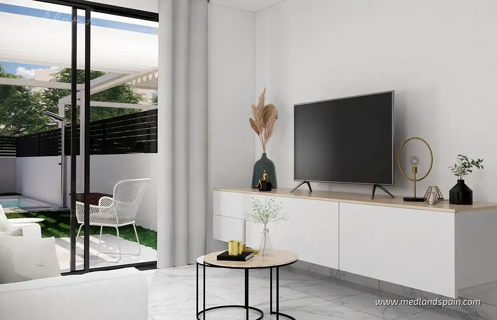 Sala de estar de Casa adosada en venta en Rojales con Jardín privado y Terraza