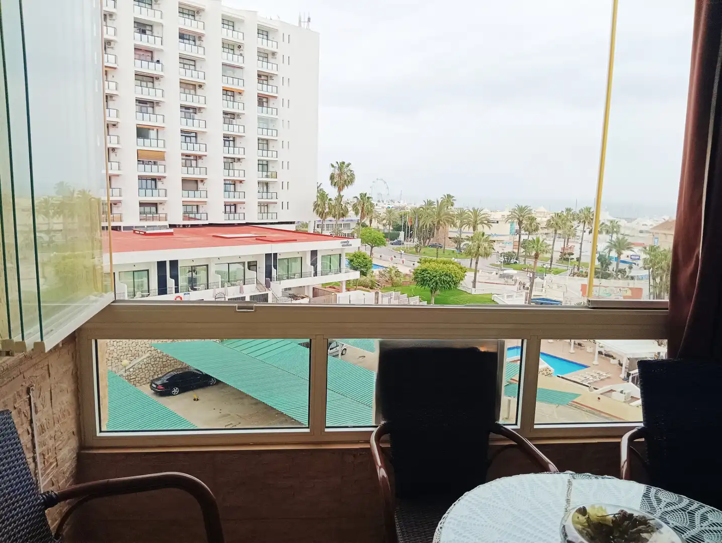 Terraza de Apartamento en venta en Benalmádena con Aire acondicionado, Amueblado y Lavadora