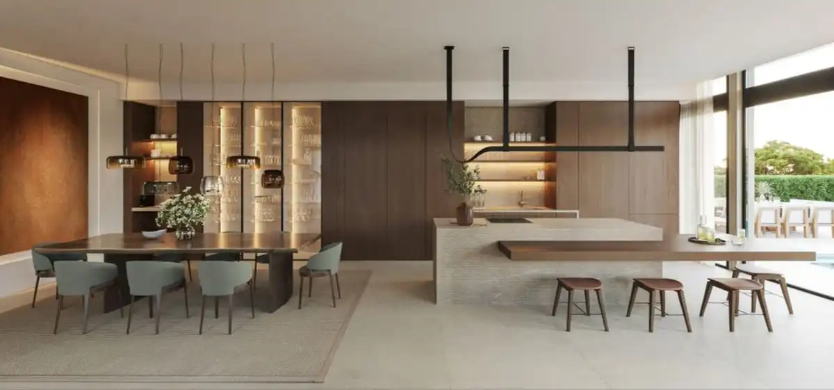 Cuina de Casa o xalet en venda en Marbella amb Aire condicionat, Jardí privat i Terrassa