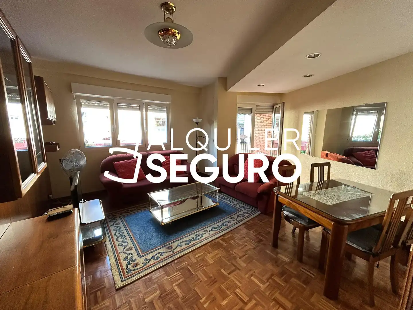 Sala de estar de Piso de alquiler en Madrid con Aire acondicionado, Calefacción y Amueblado