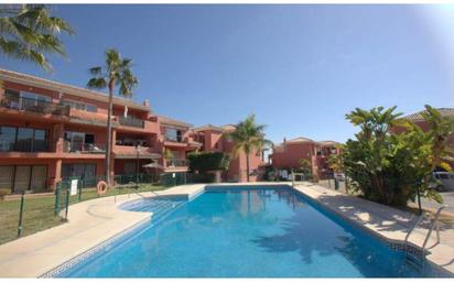 Exterior view of Attic for sale in Manilva  with Terrace, Swimming Pool and Furnished