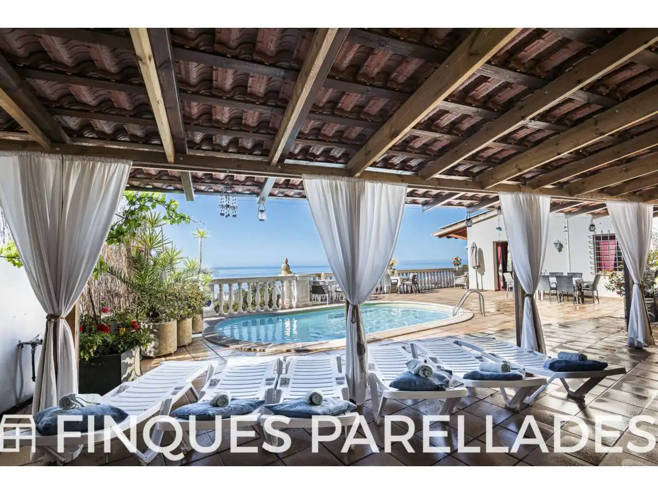 Terraza de Casa o chalet en venta en Sitges con Terraza y Piscina