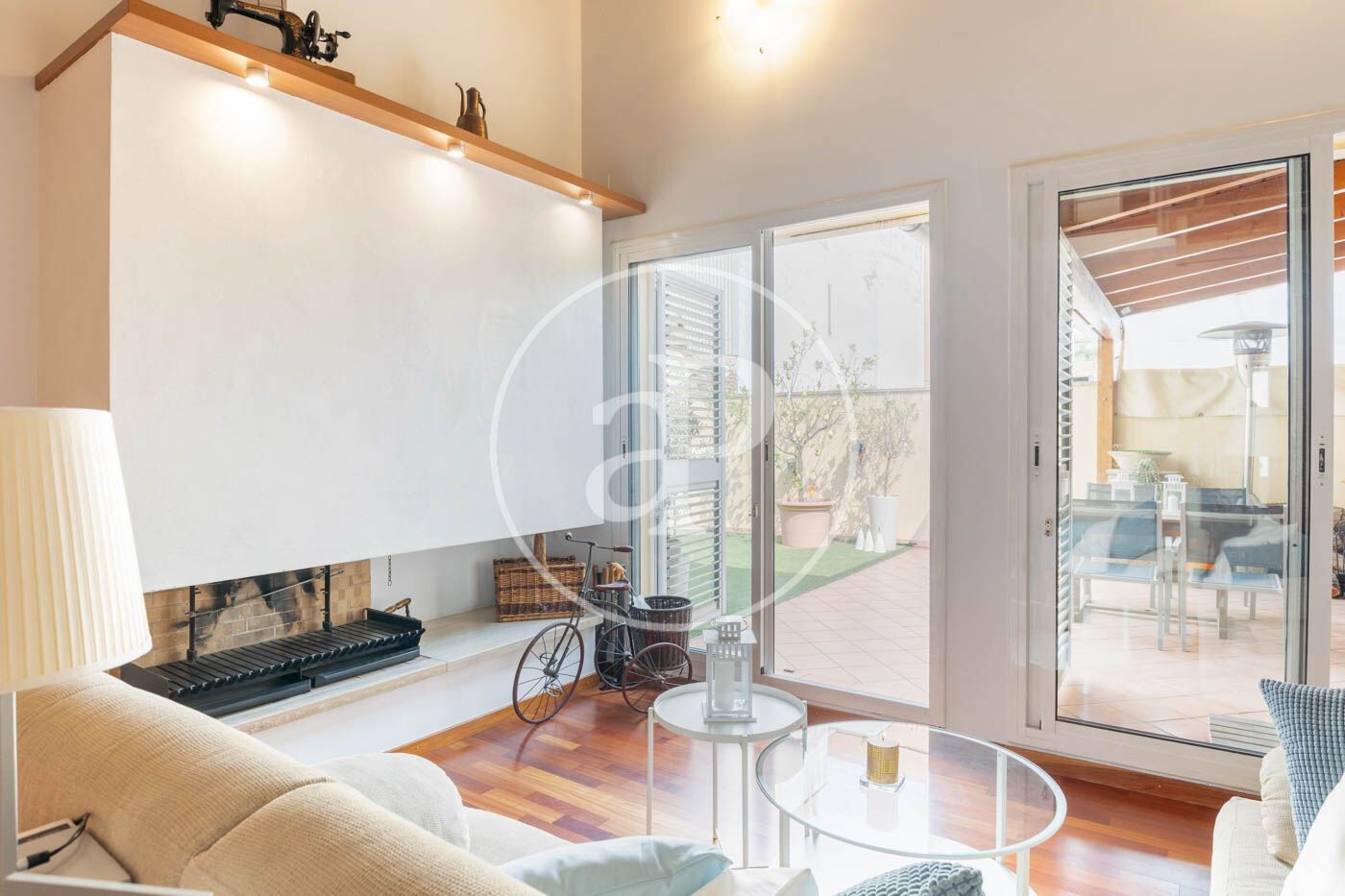 Living room of Single-family semi-detached for sale in Sabadell  with Air Conditioner, Heating and Terrace