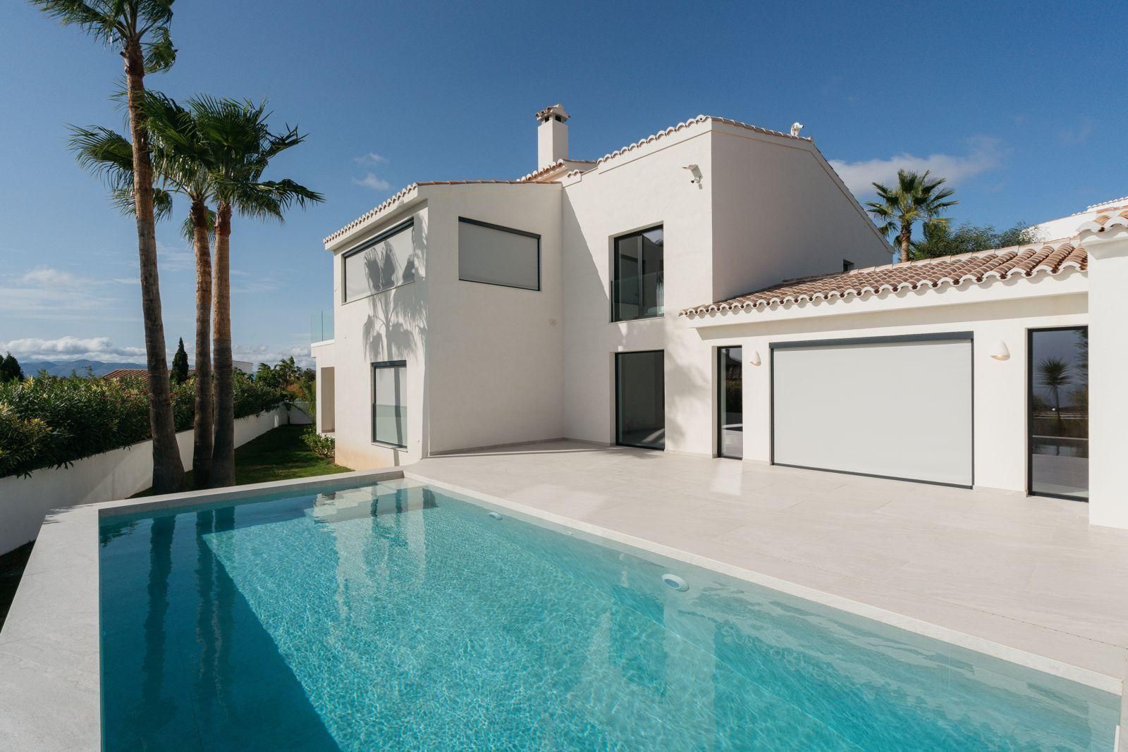 Vista exterior de Casa o xalet en venda en Benitachell / El Poble Nou de Benitatxell amb Aire condicionat, Jardí privat i Terrassa