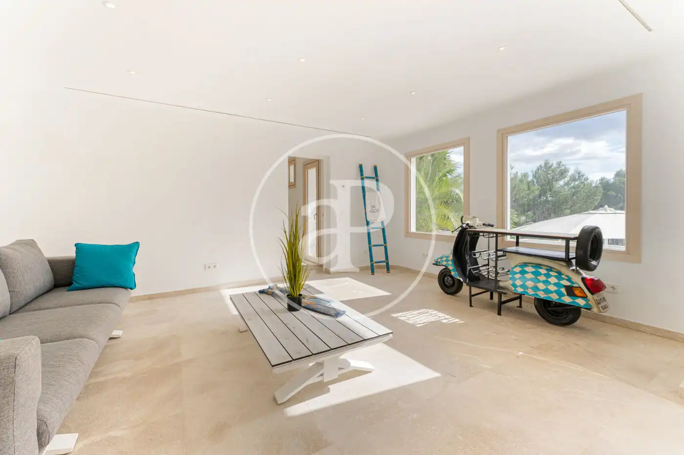 Sala d'estar de Casa o xalet en venda en  Palma de Mallorca amb Aire condicionat, Calefacció i Terrassa