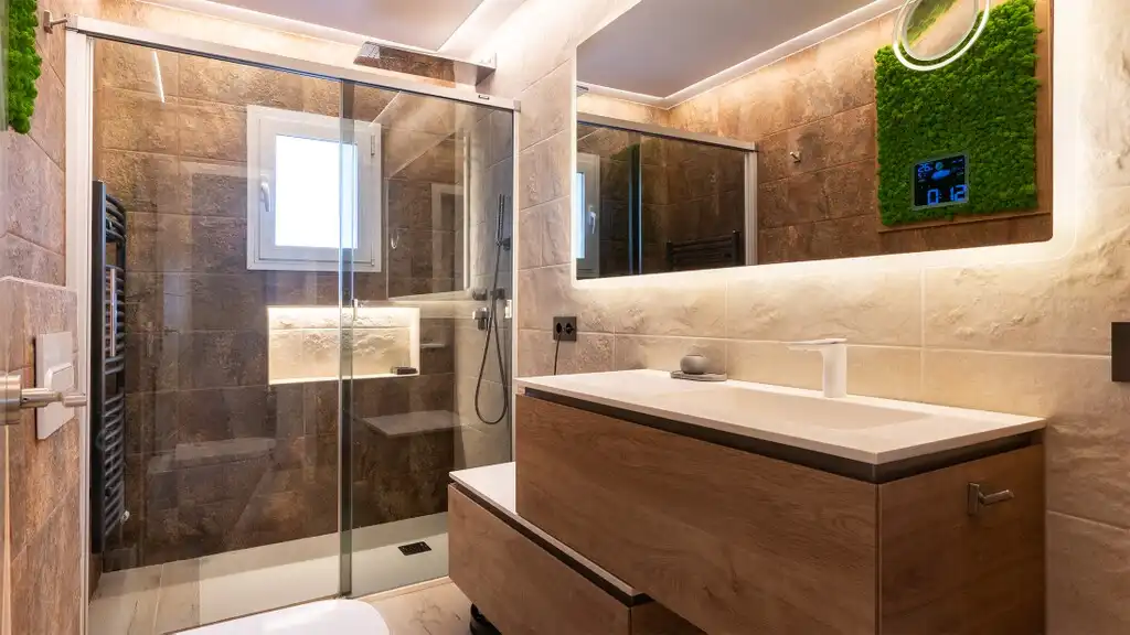 Baño de Apartamento en venta en  Palma de Mallorca con Aire acondicionado, Calefacción y Amueblado