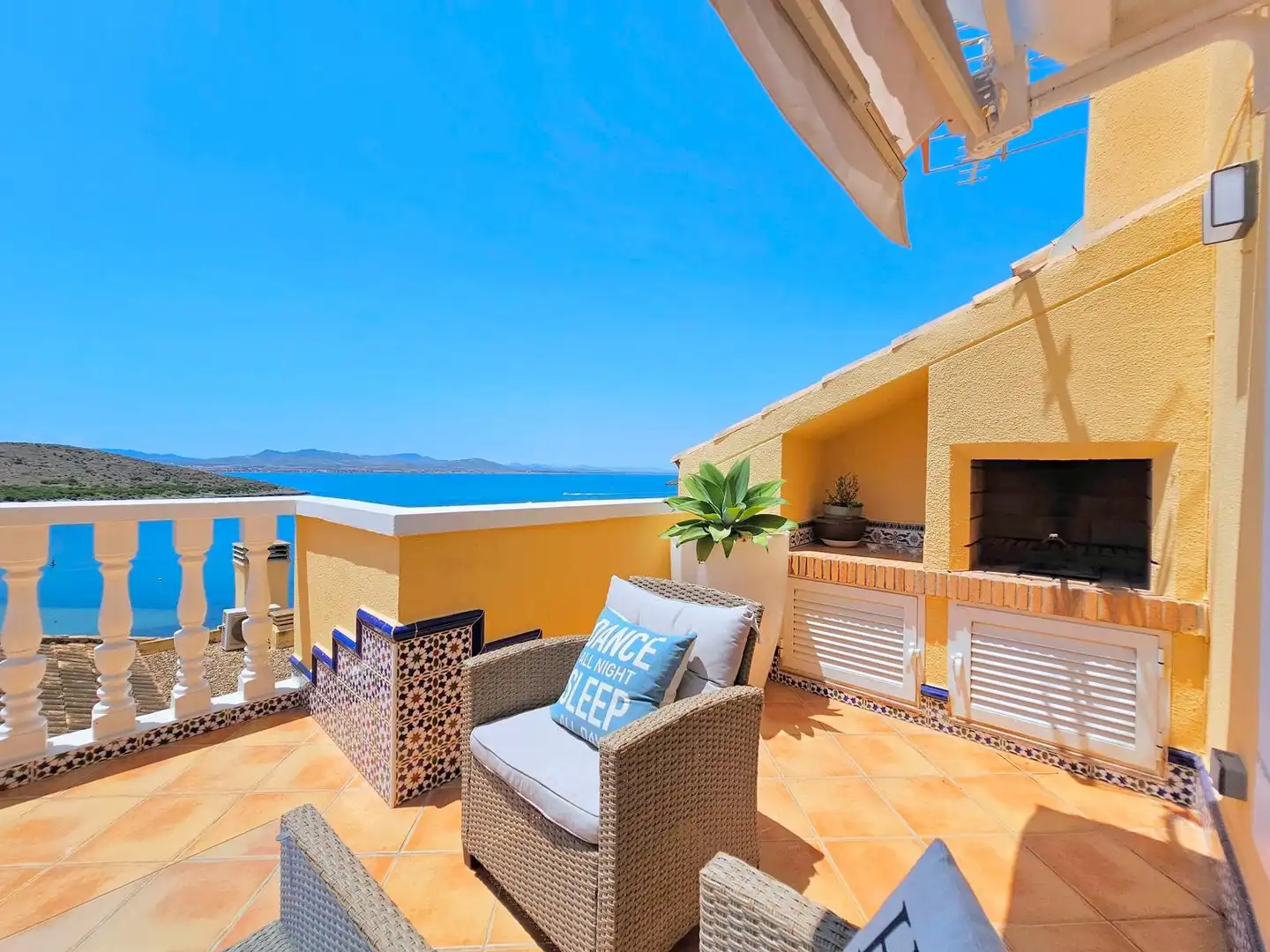 Terrace of Detached homes for rent in La Manga del Mar Menor  with Air Conditioner, Heating and Terrace