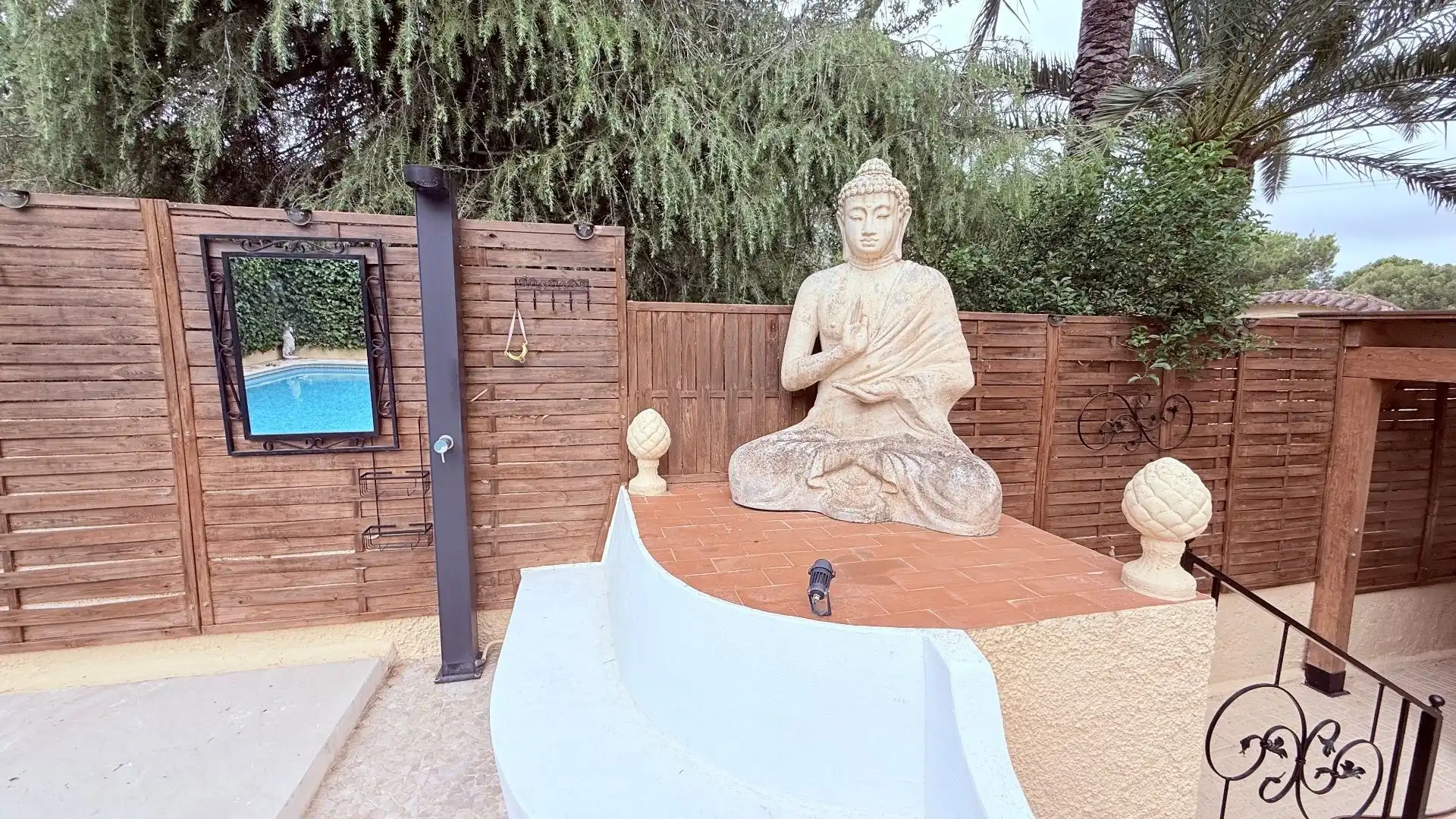 Terrassa de Casa o xalet de lloguer en L'Alfàs del Pi amb Aire condicionat, Jardí privat i Piscina