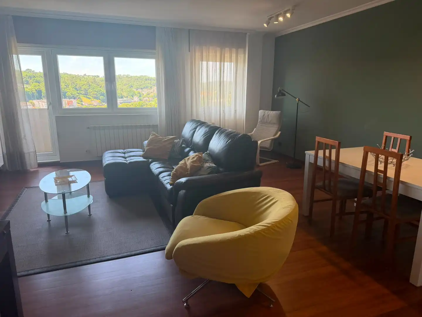 Sala de estar de Piso de alquiler en Lugo con Calefacción, Terraza y Amueblado