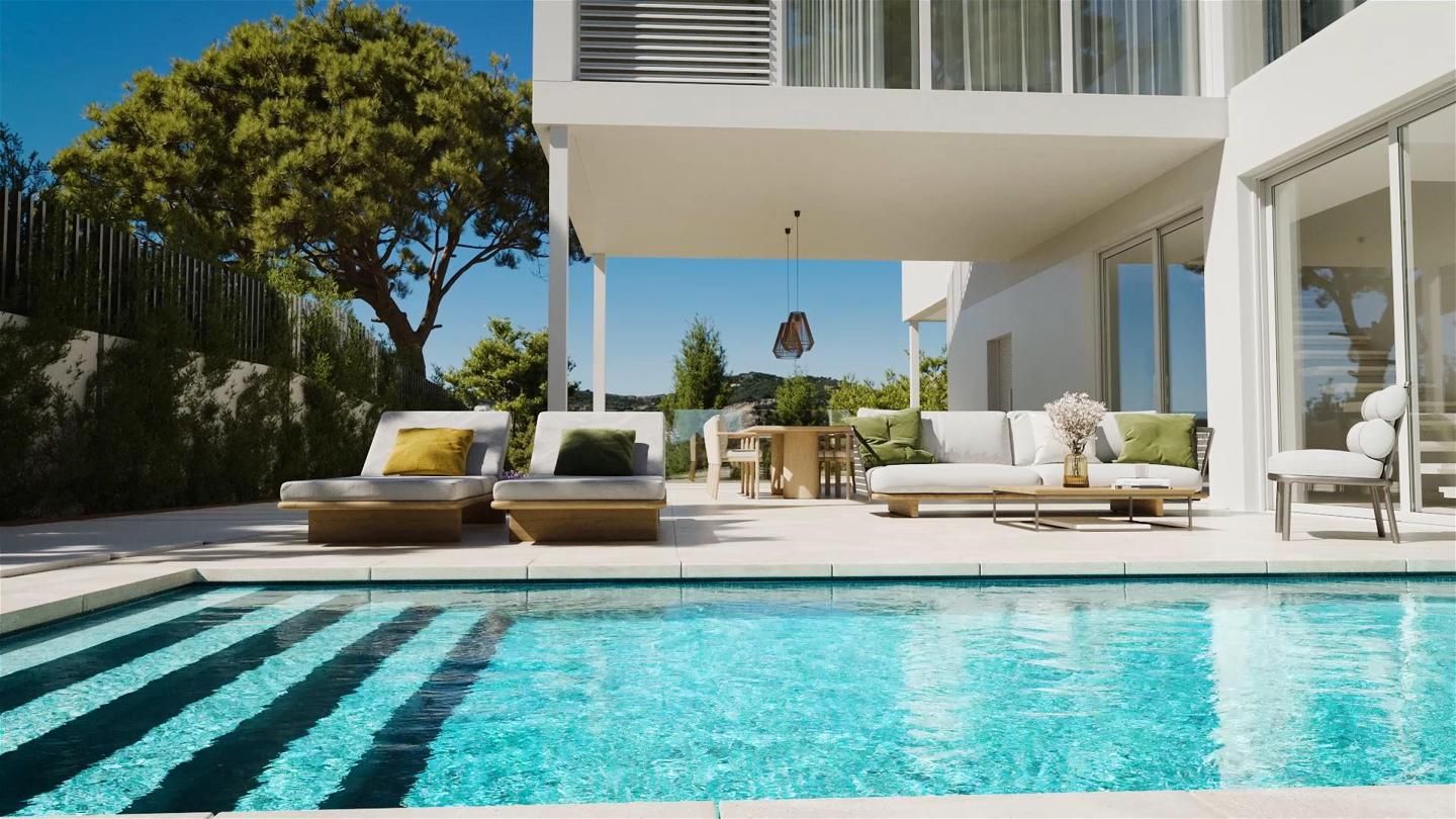 Terrace of House or chalet for sale in Estepona  with Air Conditioner, Private garden and Terrace