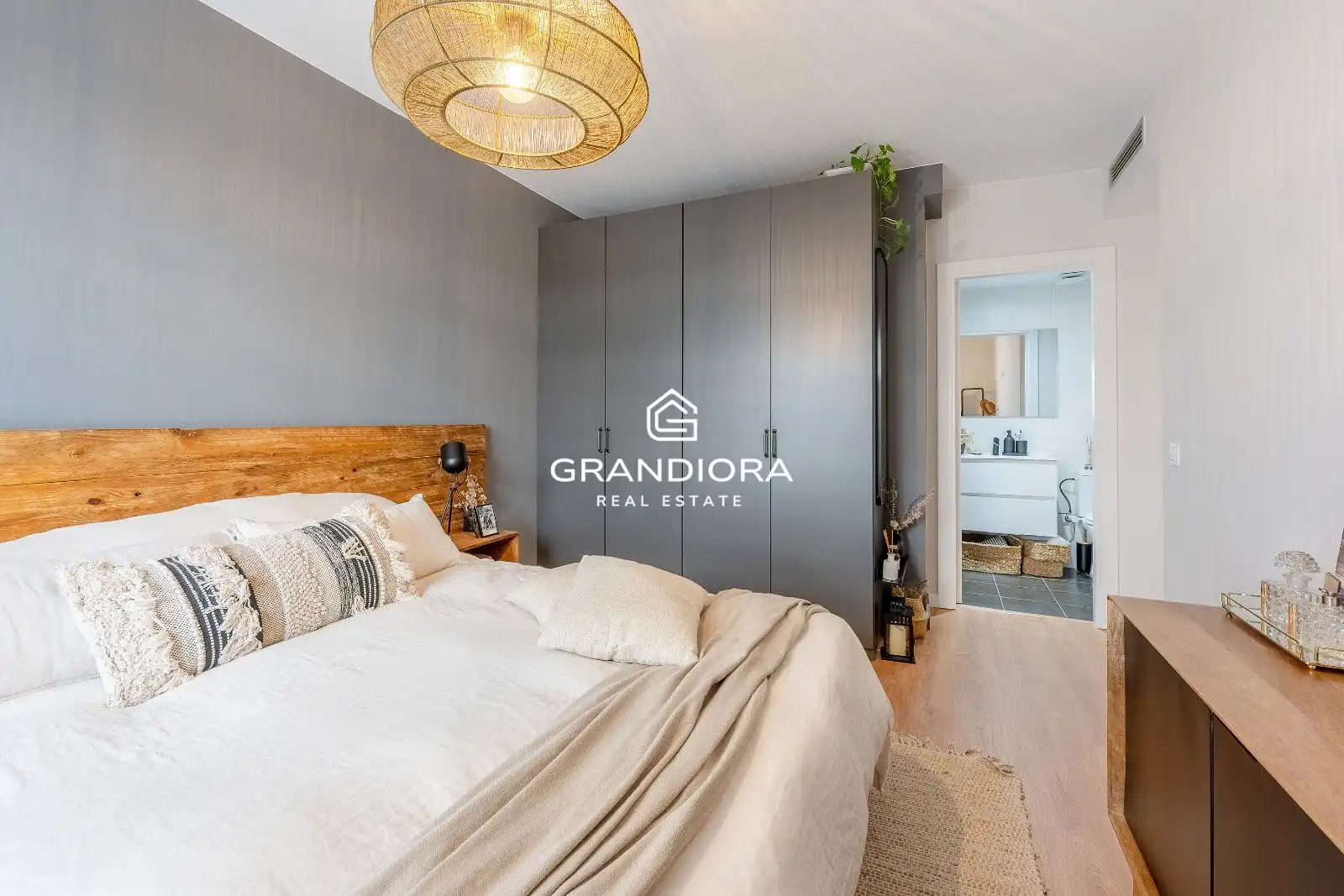 Schlafzimmer von Wohnung zur Miete in Sant Andreu de Llavaneres mit Klimaanlage, Terrasse und Schwimmbad